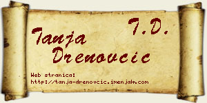 Tanja Drenovčić vizit kartica